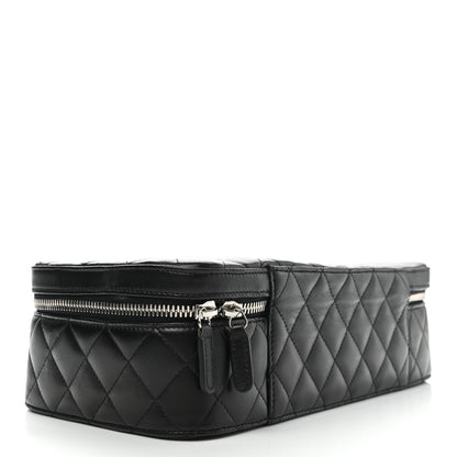 Chanel Lambskin Quilted Large Jewelry Case Black 3 of 8