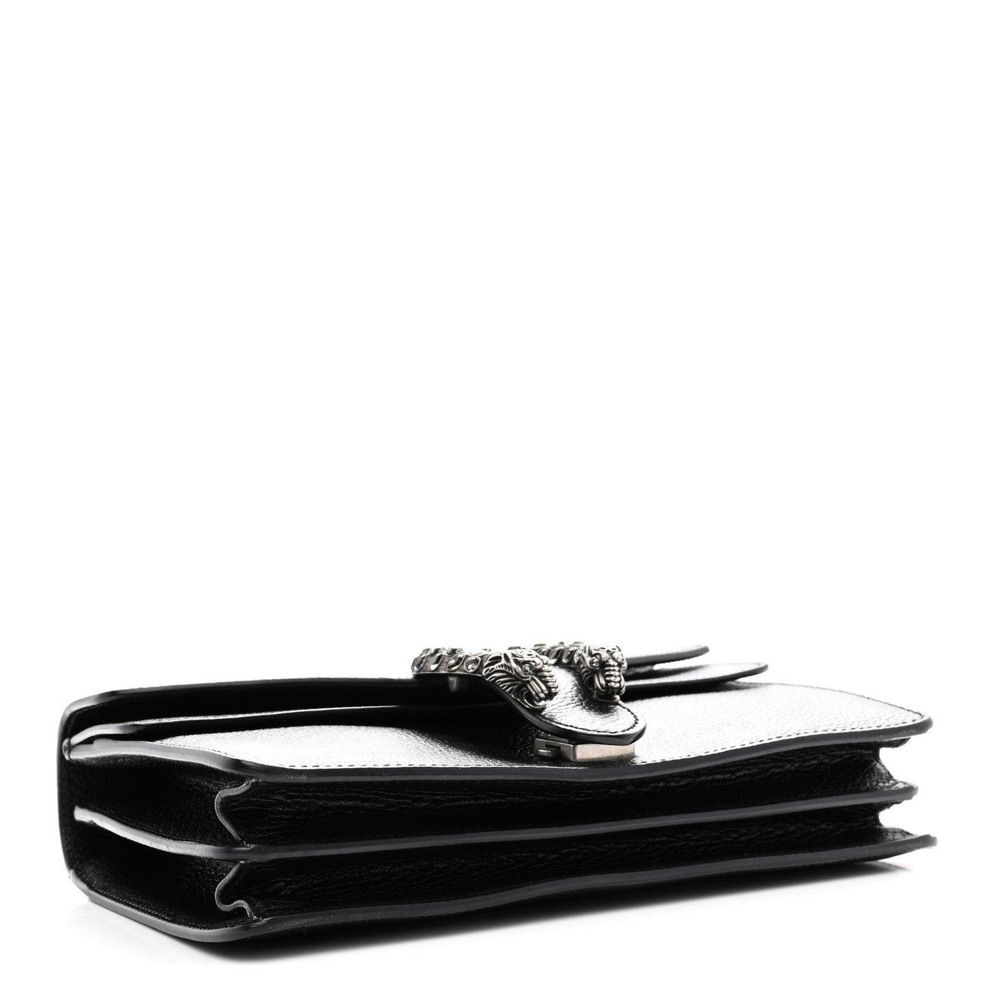Pebbled Calfskin Small Dionysus Shoulder Bag Black