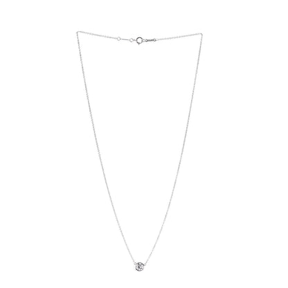 Tiffany Platinum Diamond .43ct Elsa Peretti Diamonds by the Yard Pendant Necklace 3 of 10