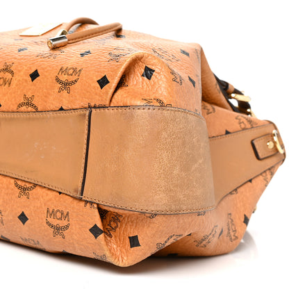 MCM Visetos Medium Drawstring Shopper Cognac 8 of 12
