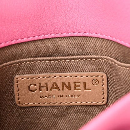 Chanel Goatskin Stitched Casual Trip Messenger Flap Pink 6 of 11