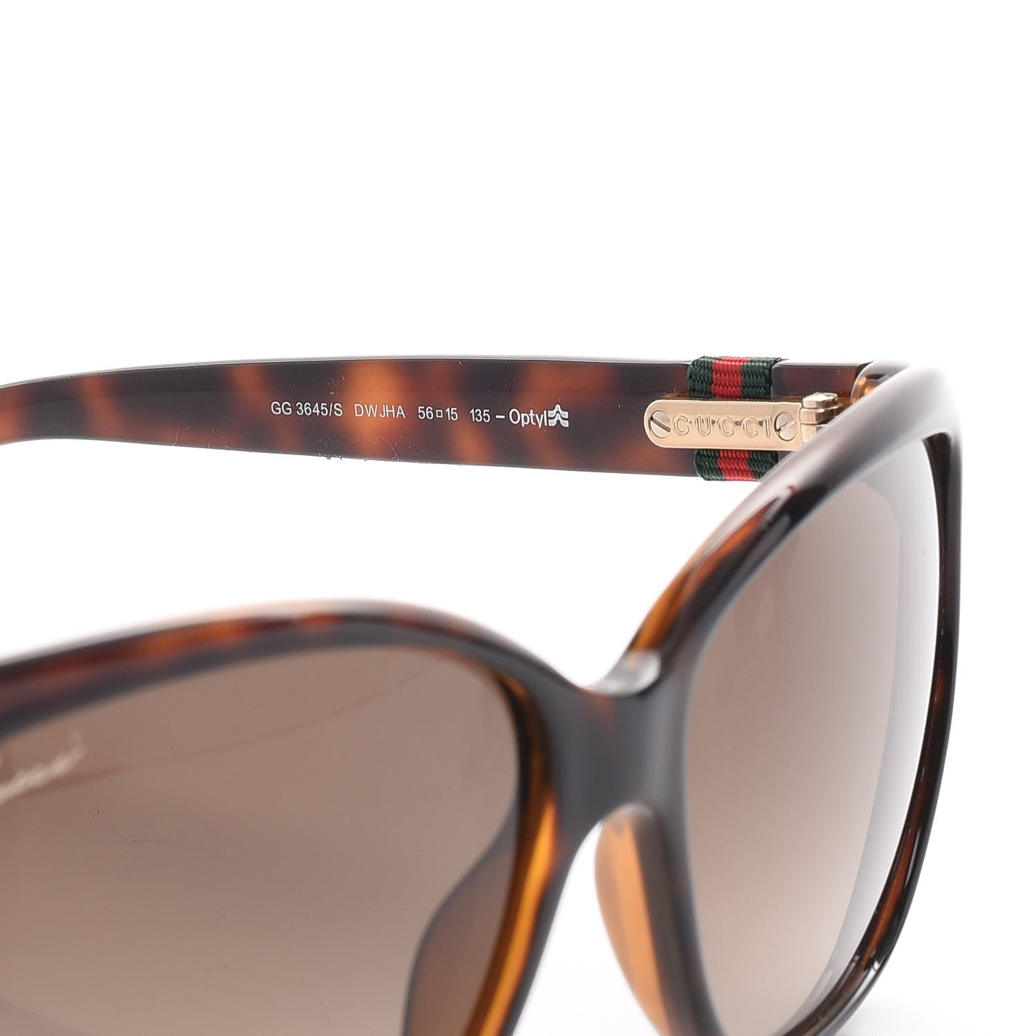 Gucci Web Sunglasses GG 3645/S Tortoise 9 of 11