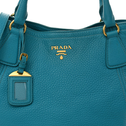 Prada Vitello Daino Tote Turchese 8 of 11