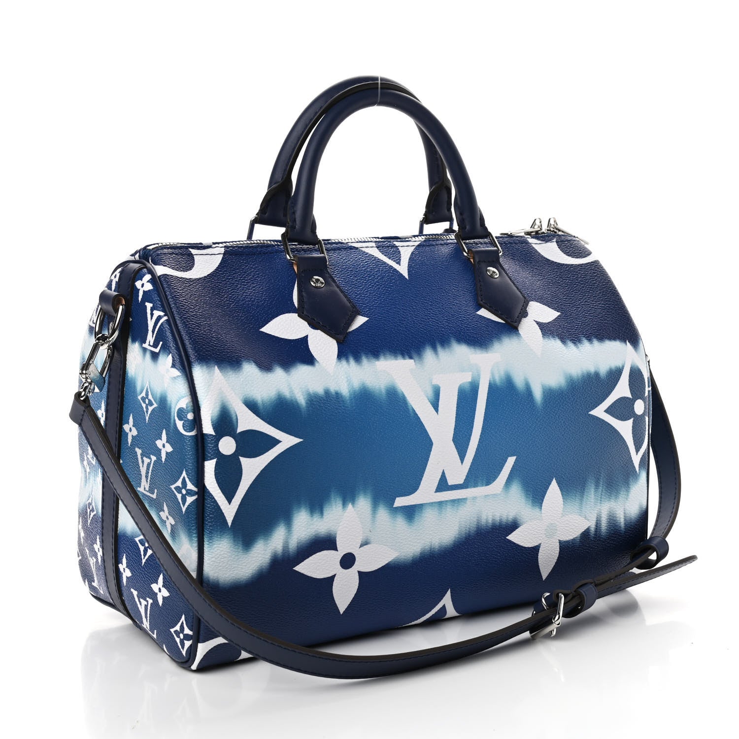 Louis Vuitton Monogram Escale Speedy Bandouliere 30 Blue 4 of 10