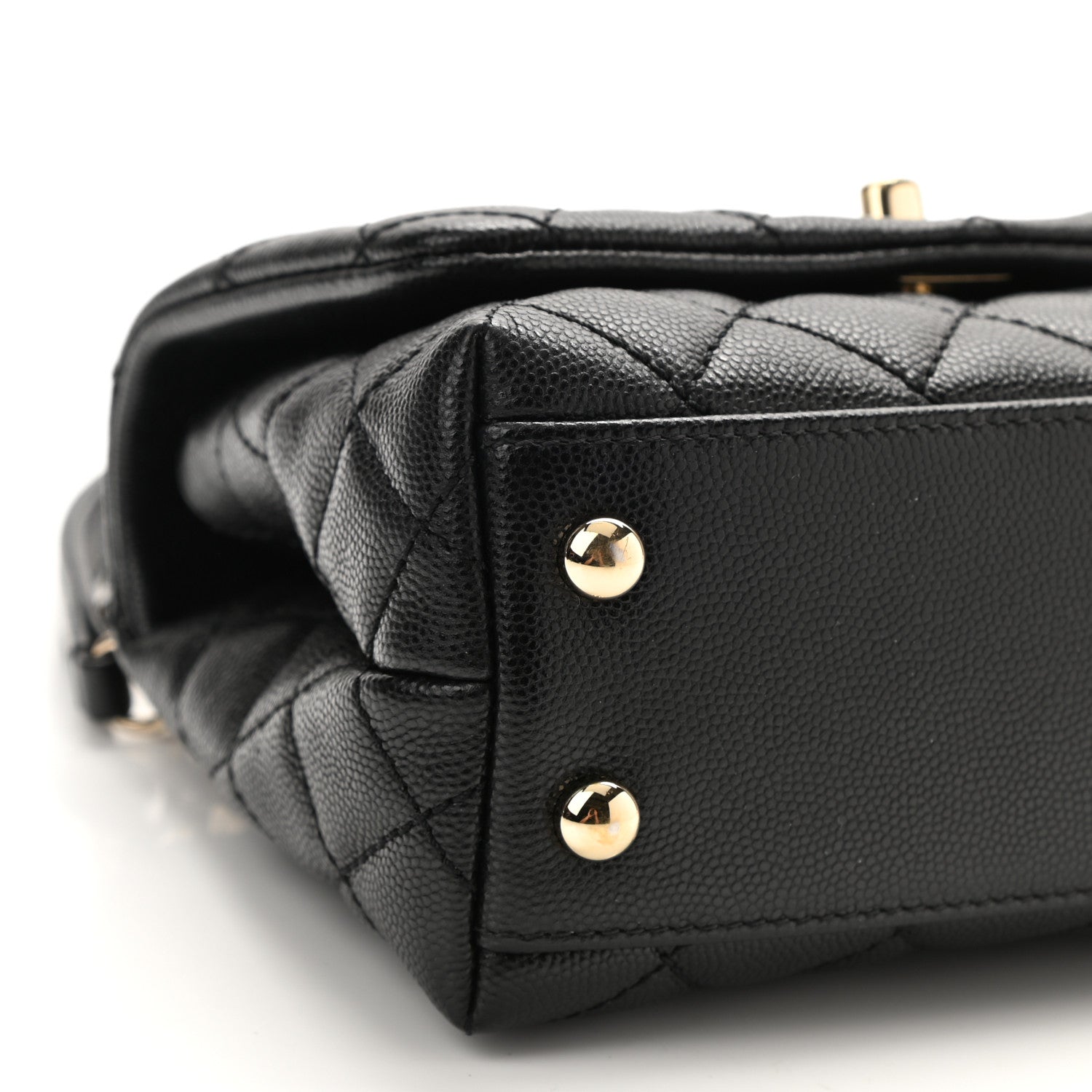 Chanel Caviar Quilted Extra Mini Coco Handle Flap Black 8 of 11