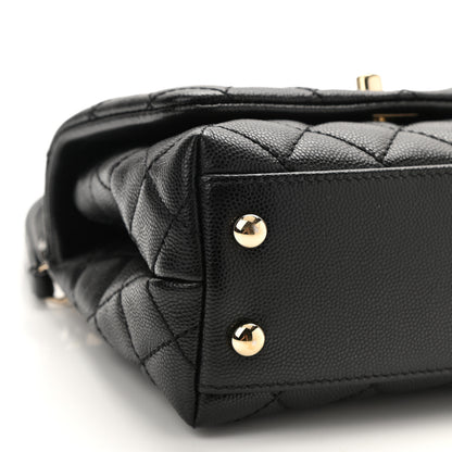 Chanel Caviar Quilted Extra Mini Coco Handle Flap Black 8 of 11