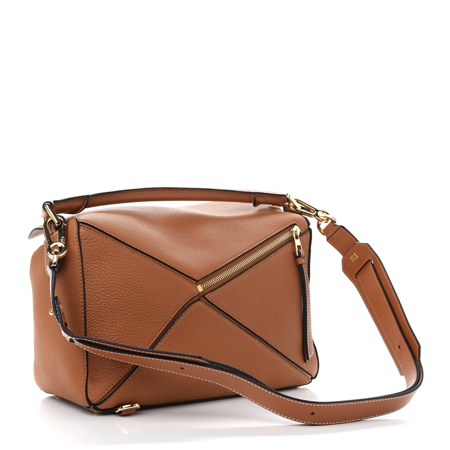 Loewe Calfskin Medium Puzzle Bag Tan 2 of 8