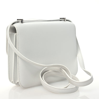 Hermes Evercolor Shiny Alligator Constance 18 New White Gris Ciment 2 of 11