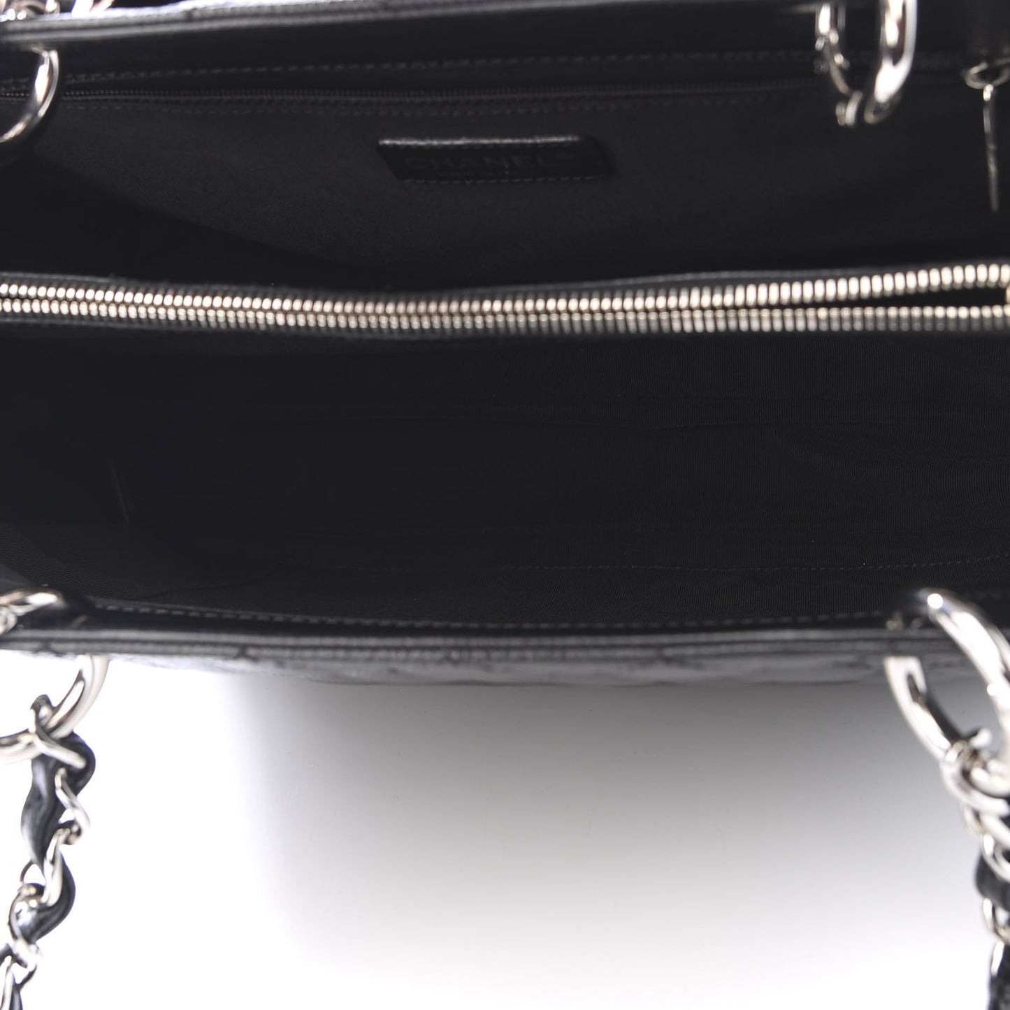 Caviar Quilted Grand Shopping Tote GST Black