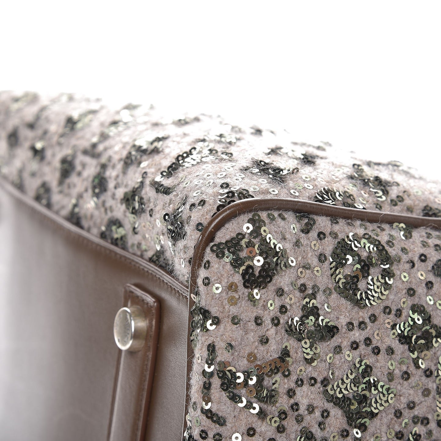 Sequin Monogram Sunshine Express Speedy Kaki