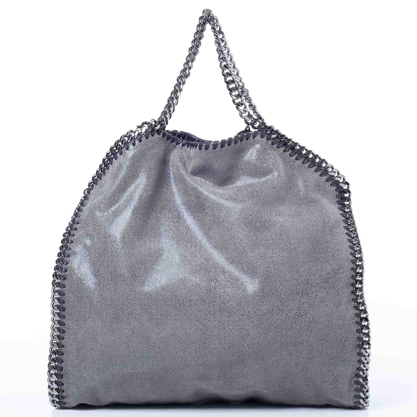 Faux Leather Large Shaggy Deer Falabella Gray