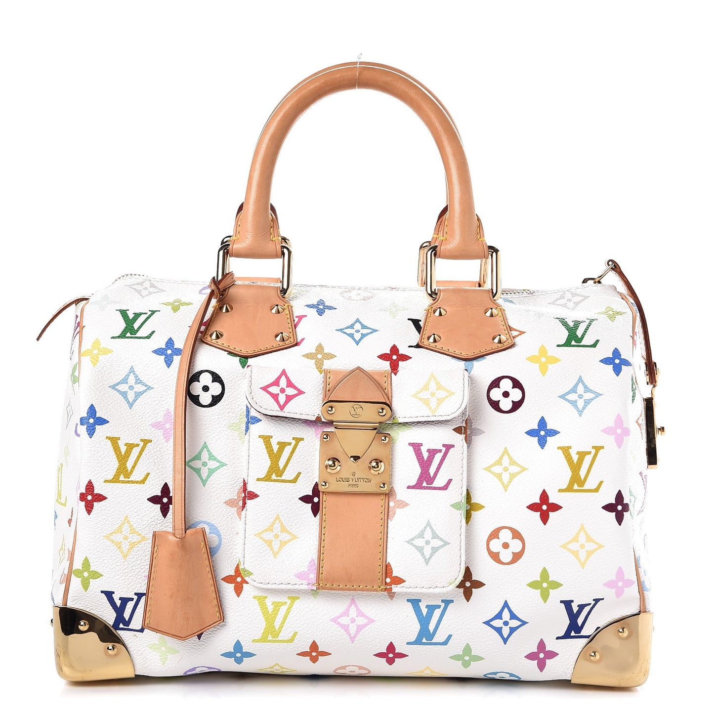 Monogram Multicolor Speedy 30 White