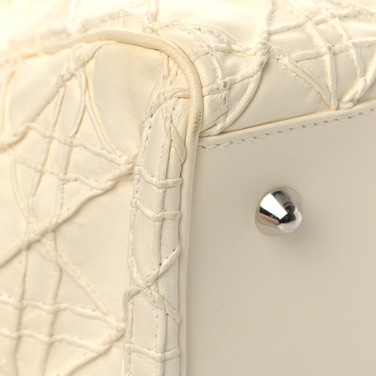 Christian Dior Lambskin Cannage Medium Soft Lady Dior Latte 8 of 11