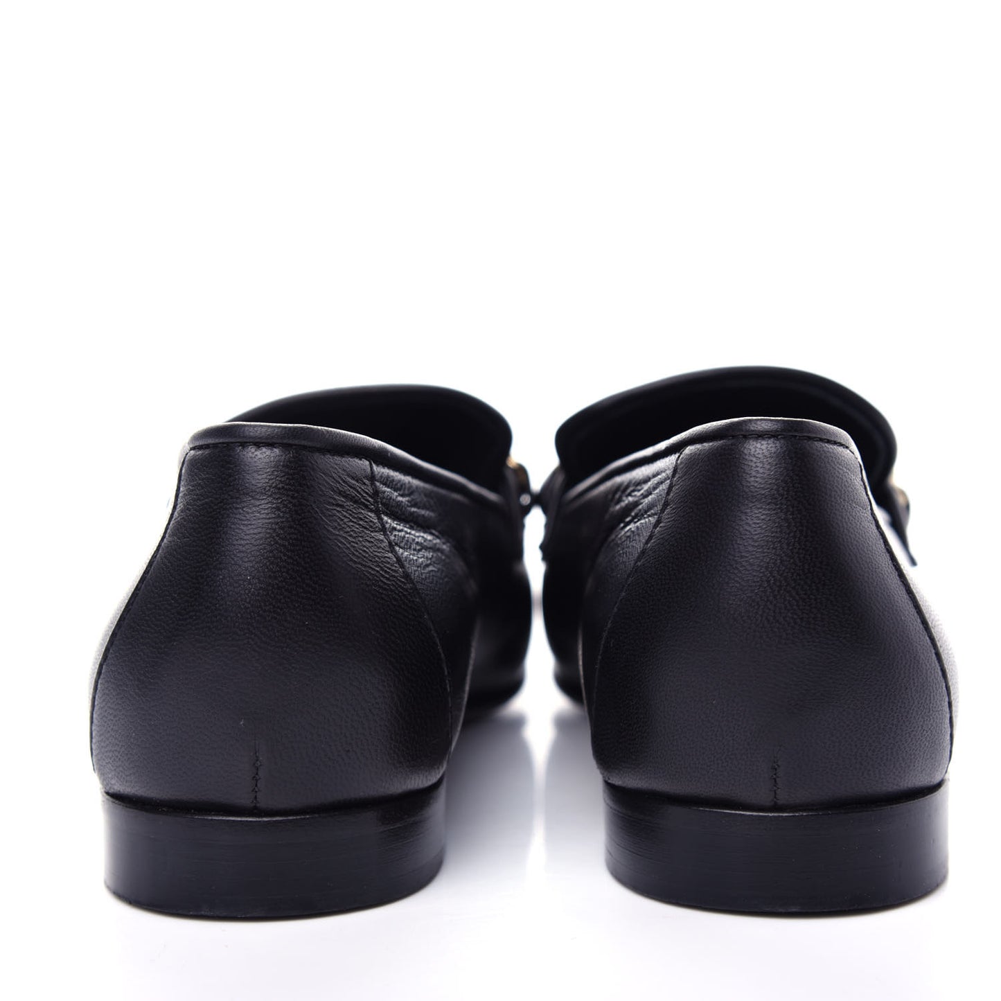 Lambskin CC Chain Loafers 38 Black