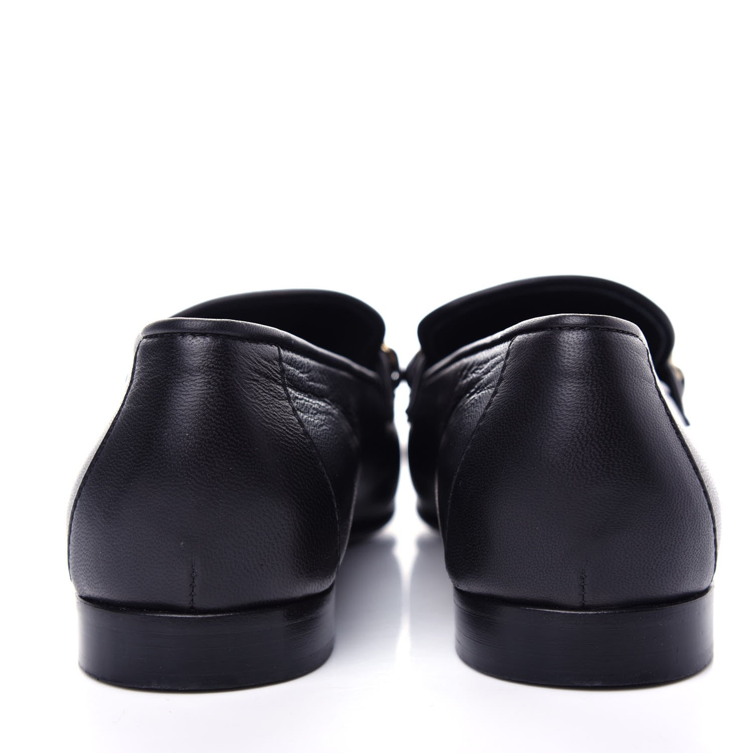 Chanel Lambskin CC Chain Loafers 38 Black 7 of 11