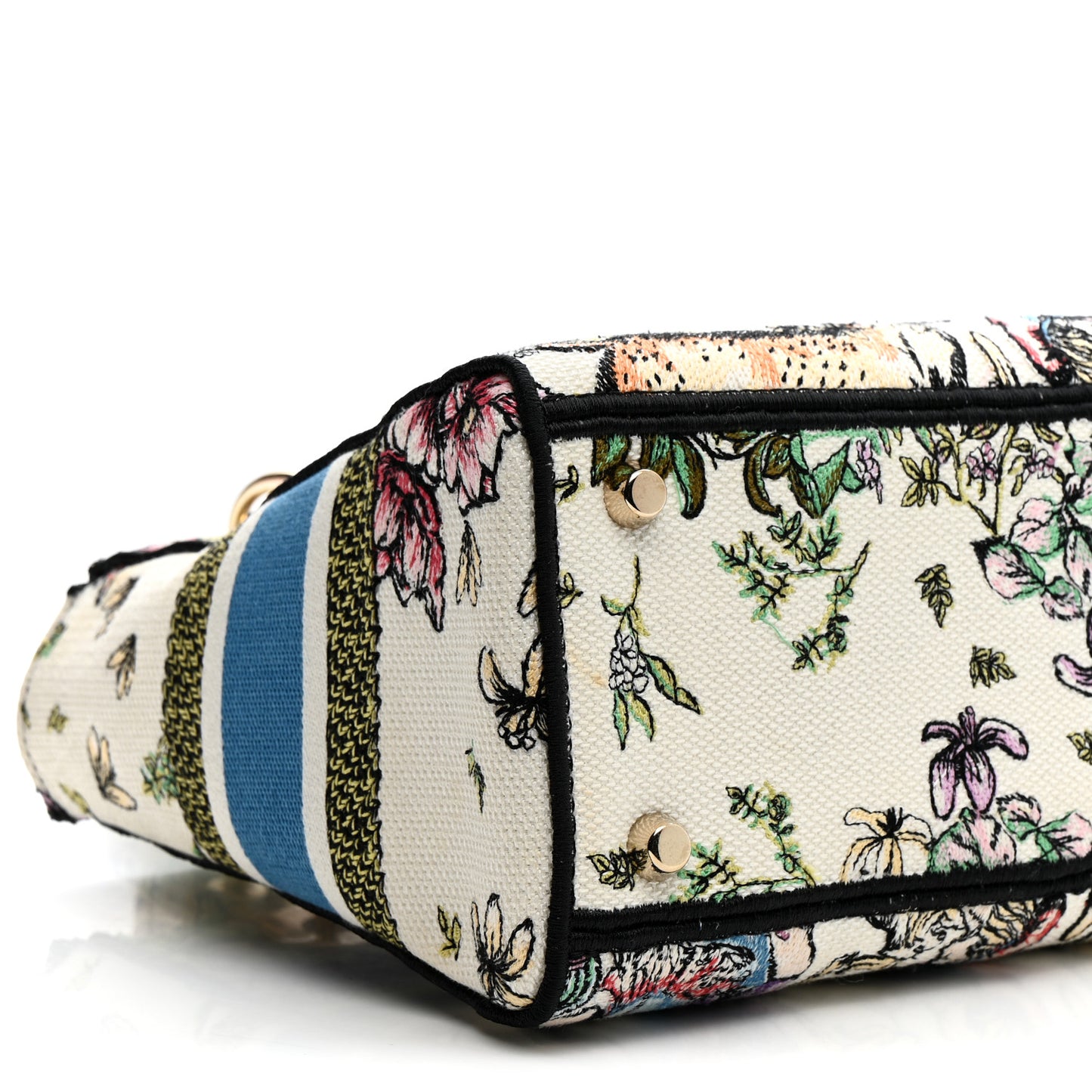 Canvas D-Constellation Embroidered Medium Lady D-Lite Latte Multicolor
