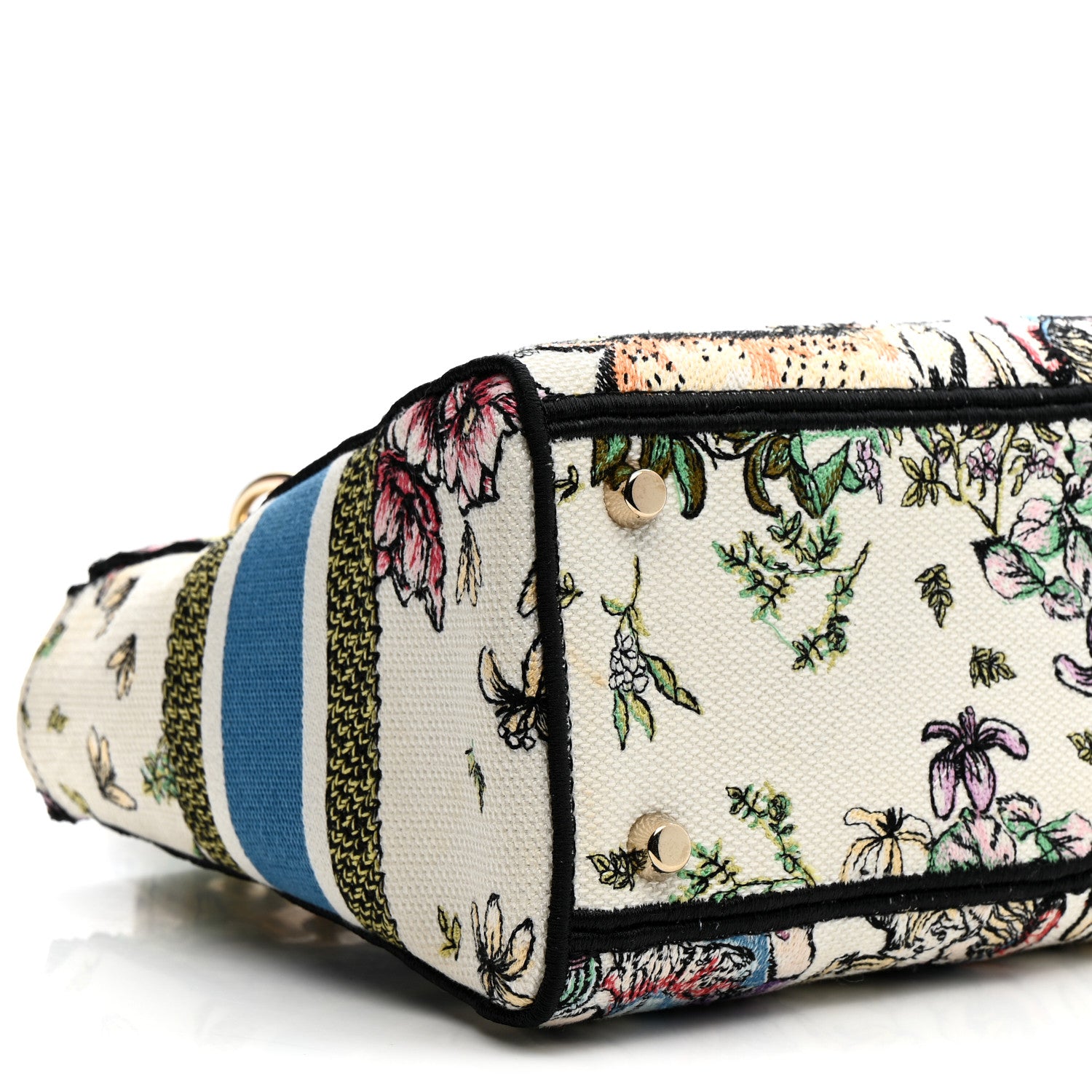 Christian Dior Canvas D-Constellation Embroidered Medium Lady D-Lite Latte Multicolor 16 of 24