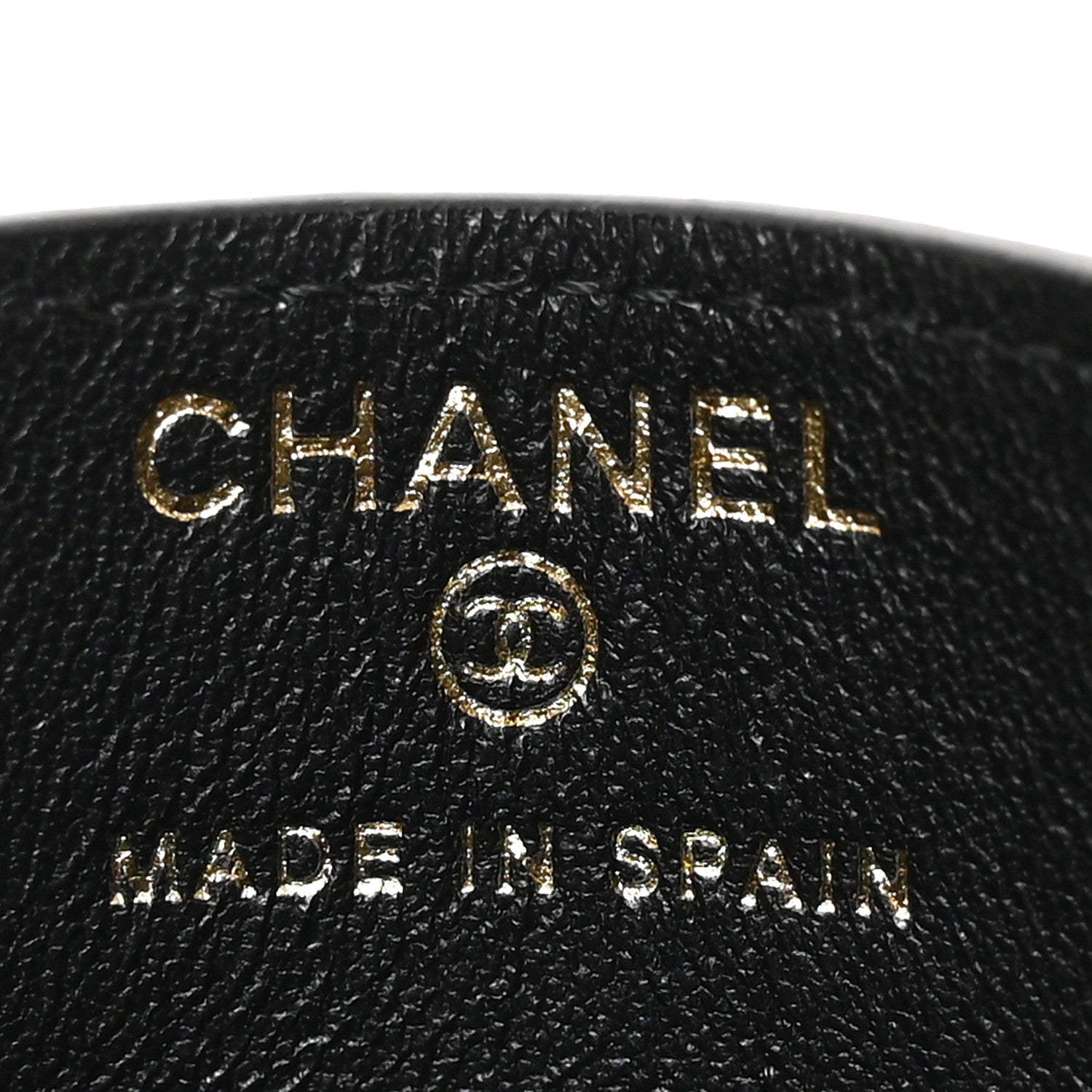 Chanel Calfskin Lizard Embossed Card Holder Black 11 of 16
