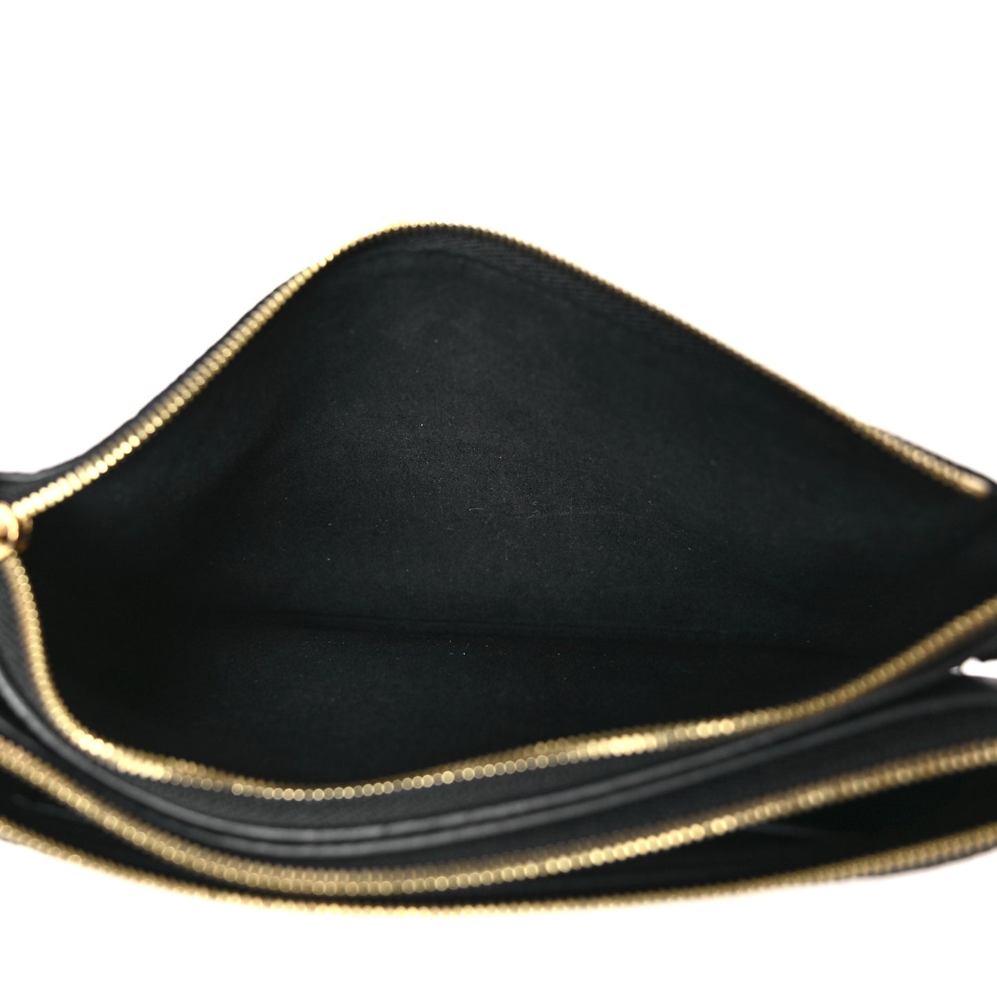 Empreinte Double Zip Pochette Black