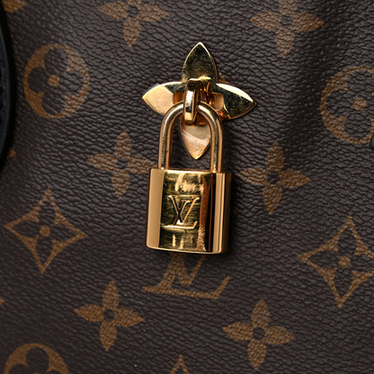 Louis Vuitton Monogram Flower Zipped Tote MM Black 11 of 14