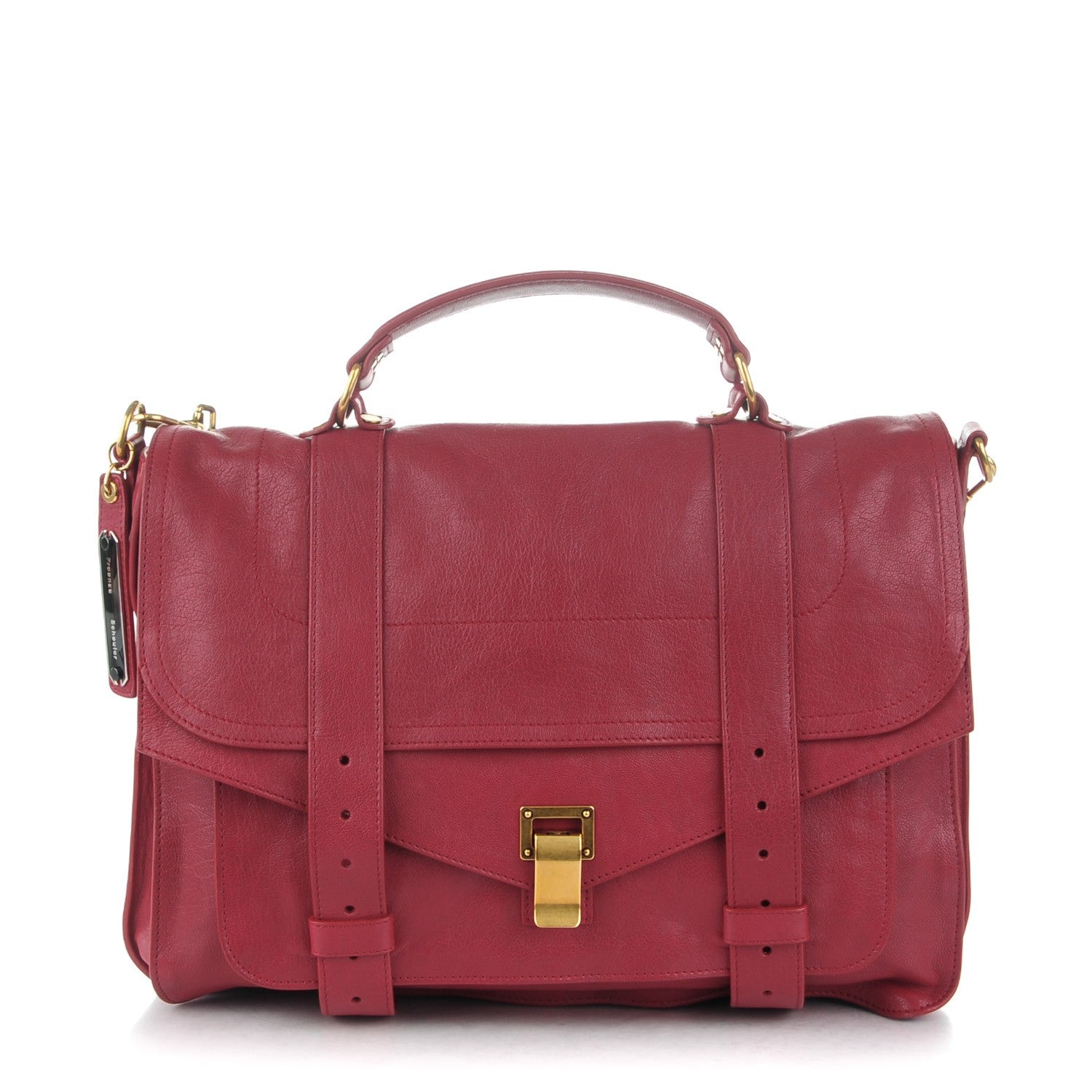 Proenza Schouler Lambskin Large PS1 Satchel Chianti 1 of 7