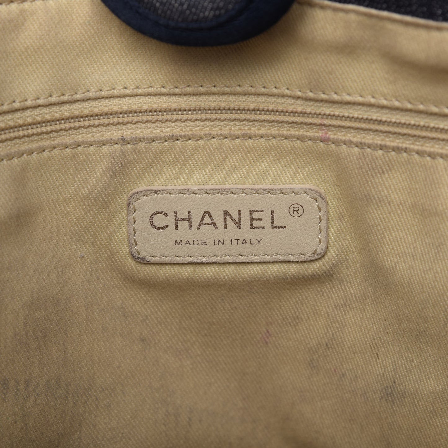 Canvas Small Deauville Tote Dark Blue
