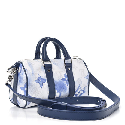 Louis Vuitton Monogram Watercolor Keepall XS Blue 3 of 8