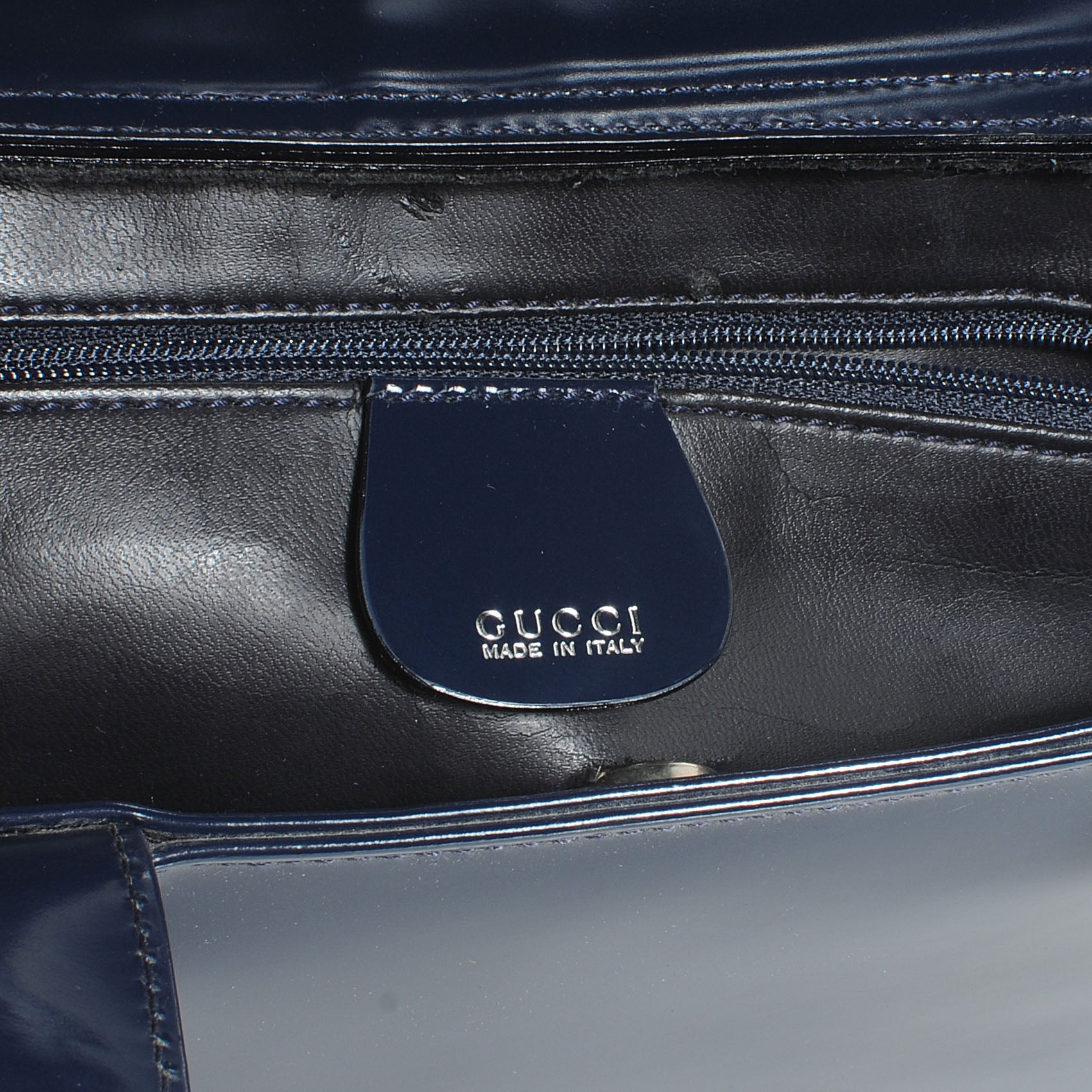Gucci Patent GG Bag Blue 9 of 10