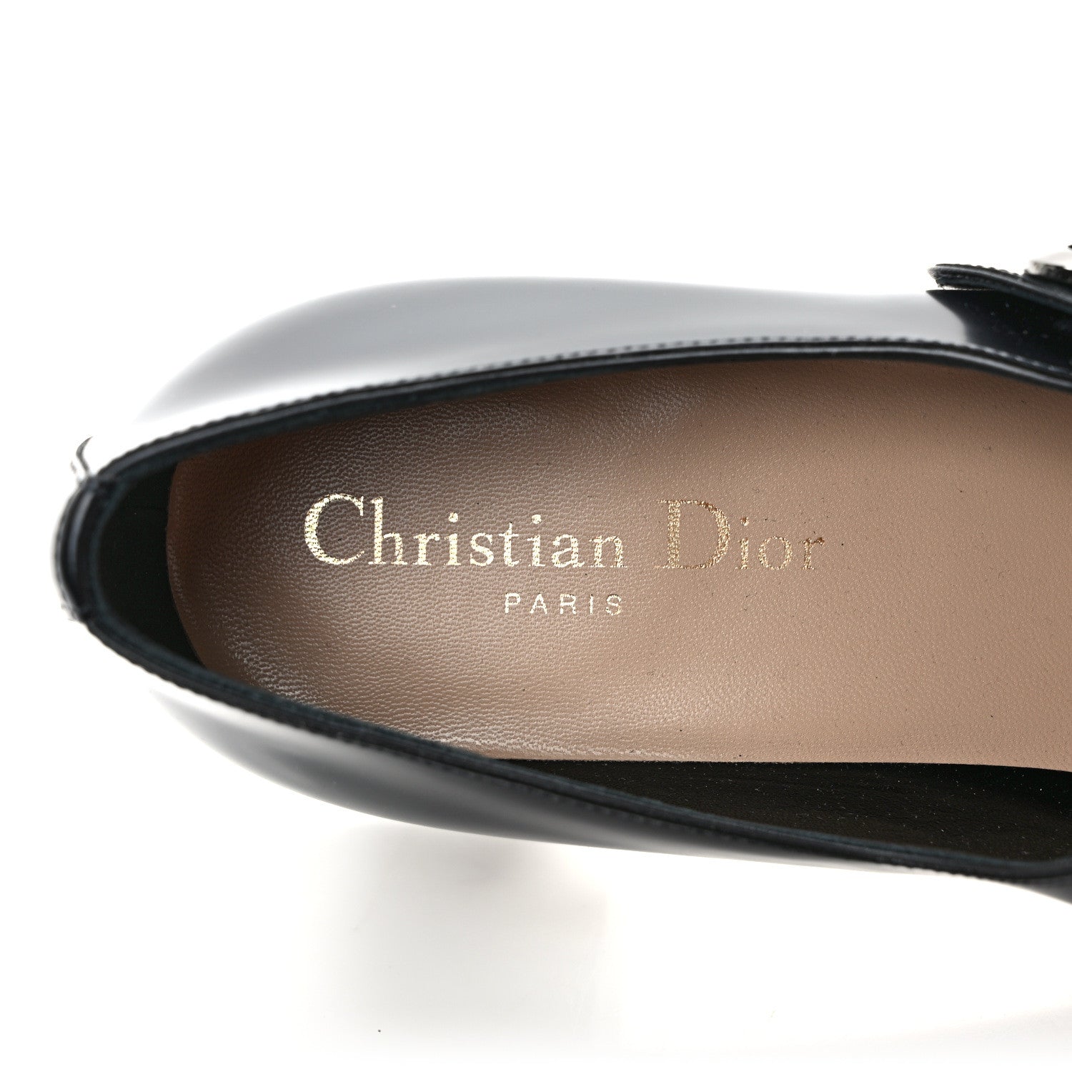 Christian Dior Brushed Calfskin Uniform 30mm Pumps 39 Black 7 of 9
