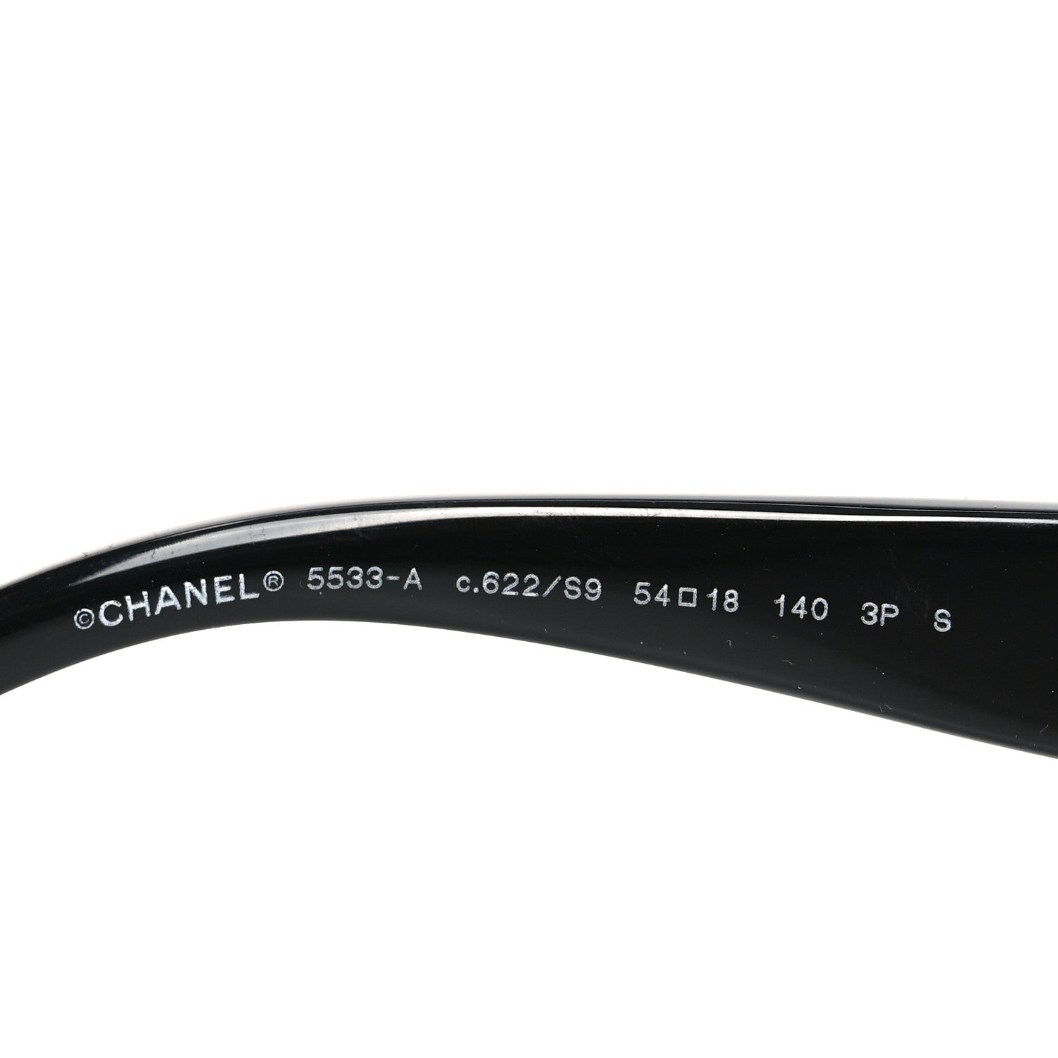 Chanel Acetate Metal Polarized Square Sunglasses 5533-A Black 5 of 7