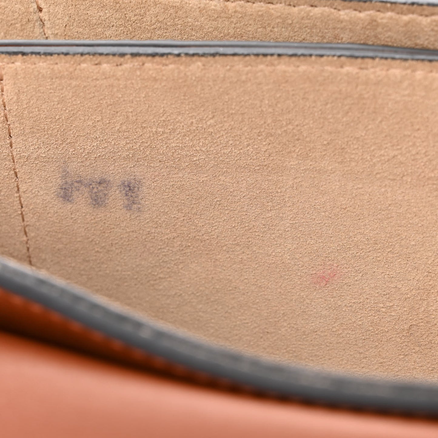 Suede Calfskin Small Faye Shoulder Bag Tobacco