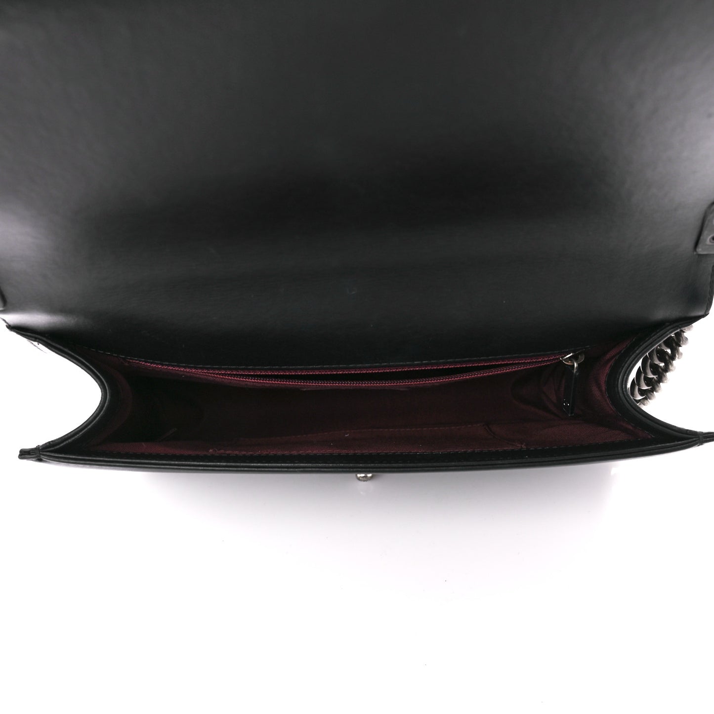 Calfskin Horizontal Quilted New Medium Boy Flap Black