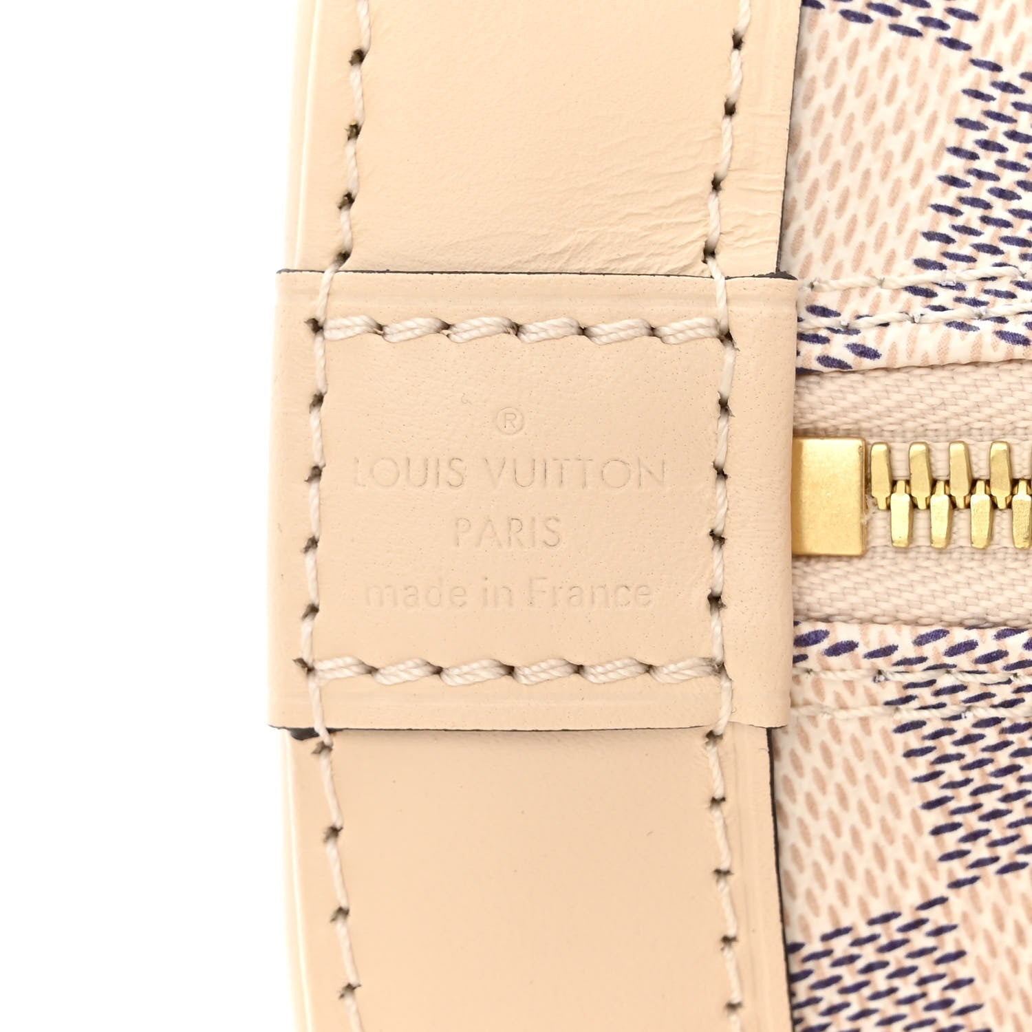 Louis Vuitton Damier Azur Braided Alma BB 6 of 9