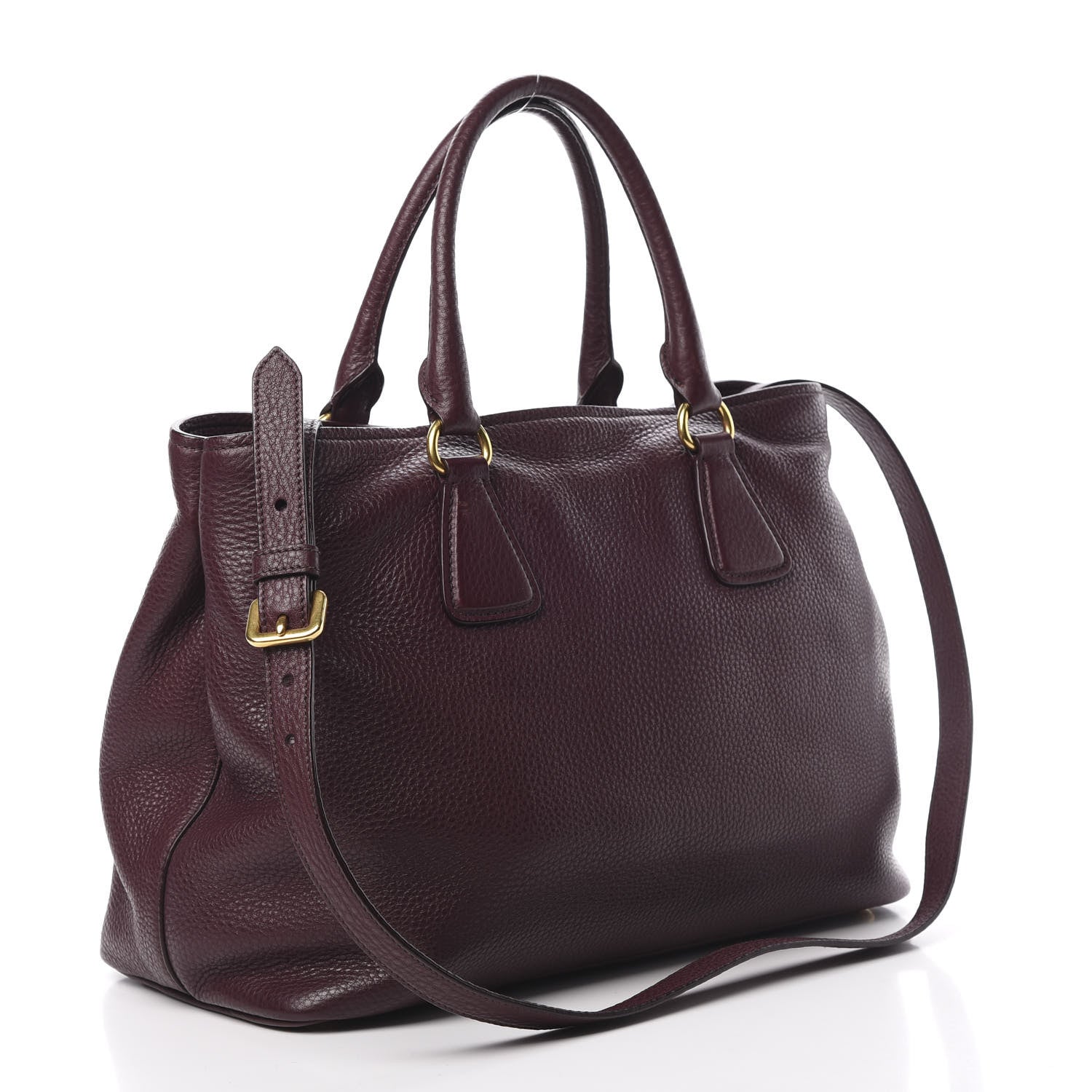 Prada Vitello Daino Tote Granato 4 of 15