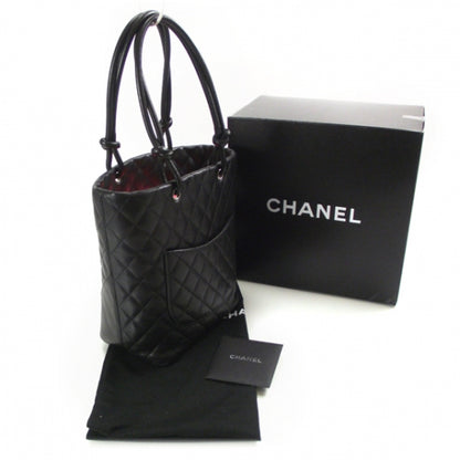 Chanel Calfskin Quilted Medium Cambon Tote Black White 3 of 12