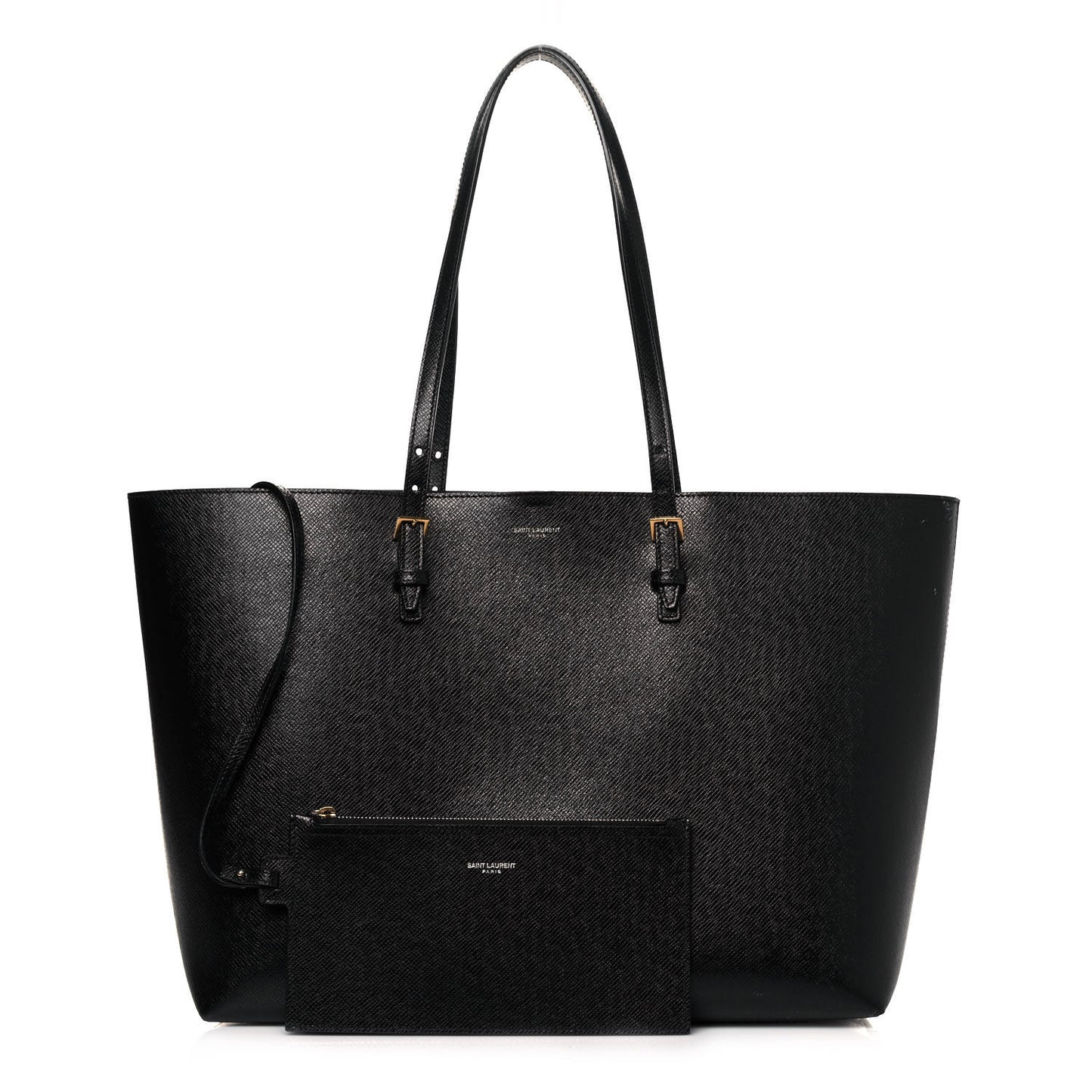 Calfskin Large Shopping Tote Black