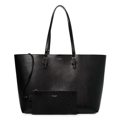 Saint Laurent Calfskin Large Shopping Tote Black 1 of 13