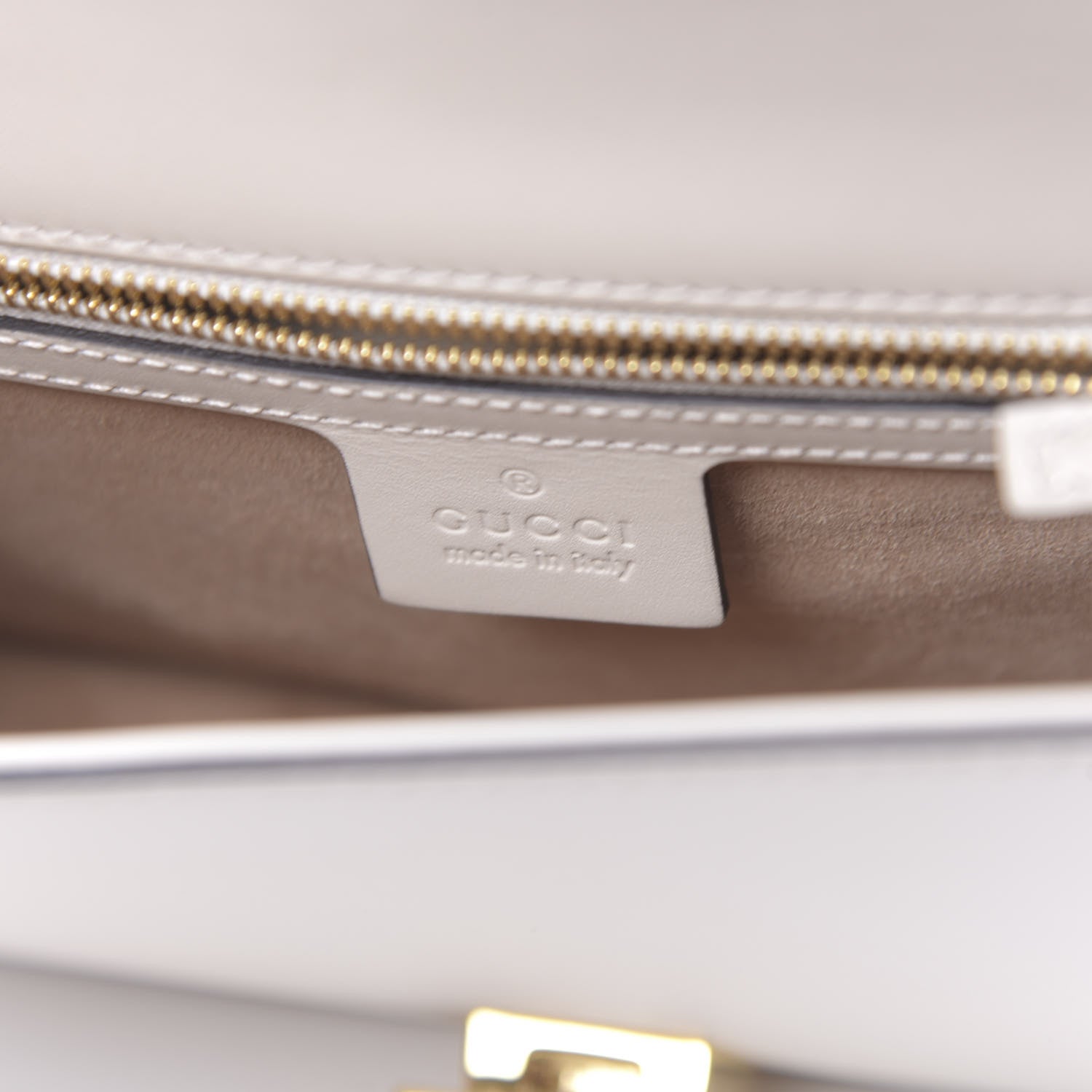 Gucci Calfskin Sylvie Belt Bag Off White 6 of 10