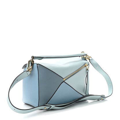 Loewe Calfskin Medium Puzzle Bag Aqua Light Blue Stone Blue 3 of 9