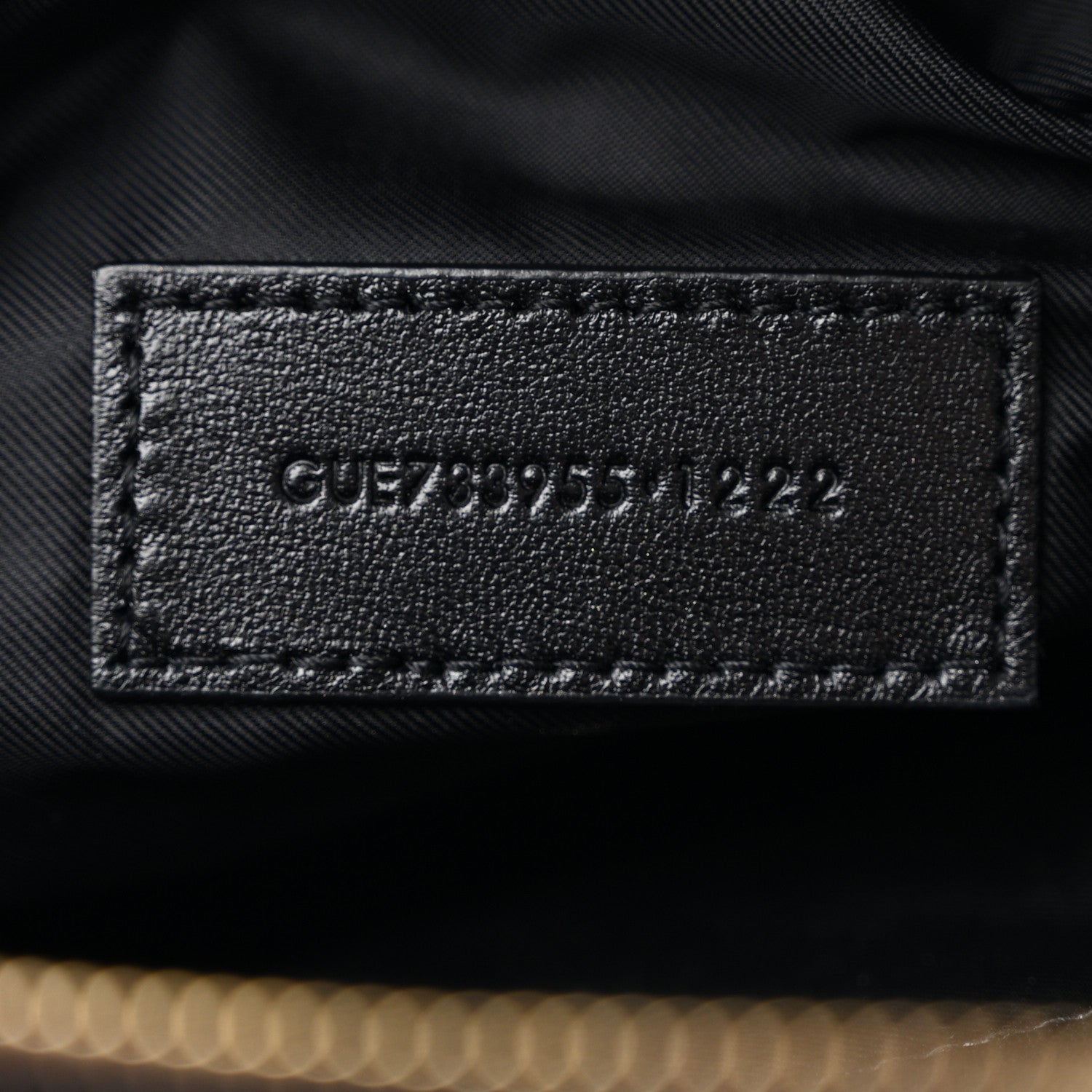 Saint Laurent Lambskin Quilted Gaby Cosmetic Pouch Black 7 of 8