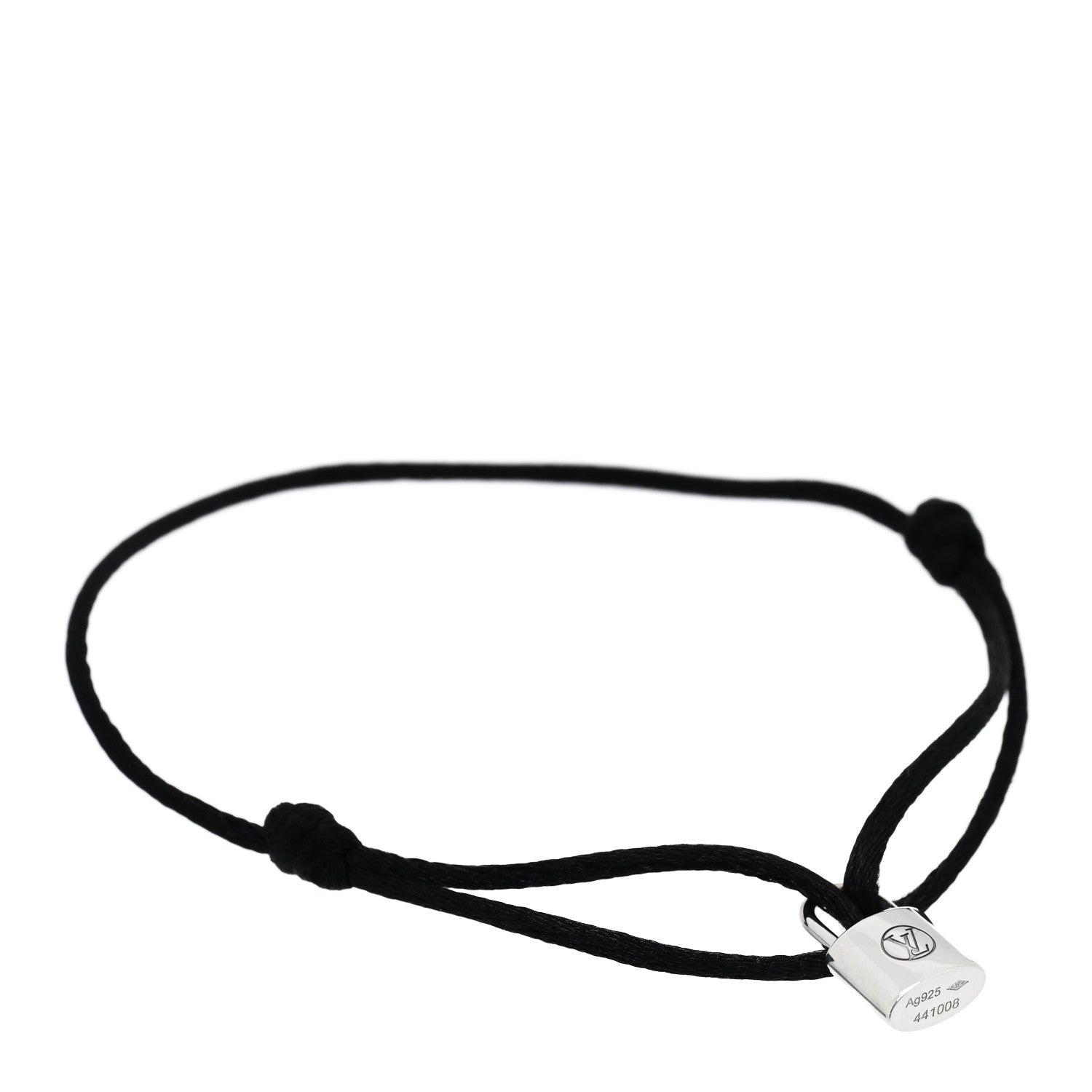Louis Vuitton X UNICEF Sterling Silver Lockit Bracelet Black 1 of 4