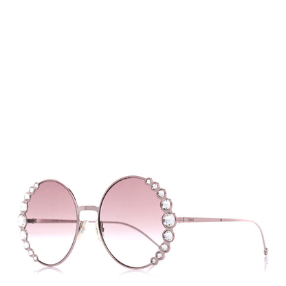 Fendi Crystal Sunglasses FF 0324/S Rose Gold 1 of 6