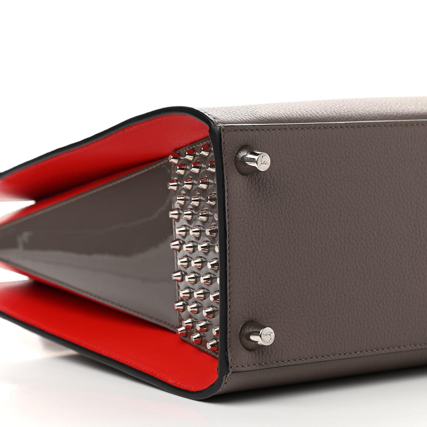 Calfskin Empire Patent Studded Medium Paloma Storm