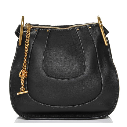 Chloe Grained Calfskin Small Hayley Hobo Black 1 of 6