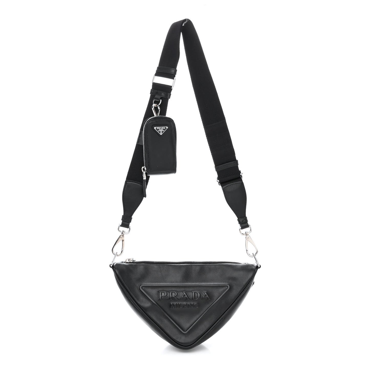Grace Lux Triangle Shoulder Bag Black