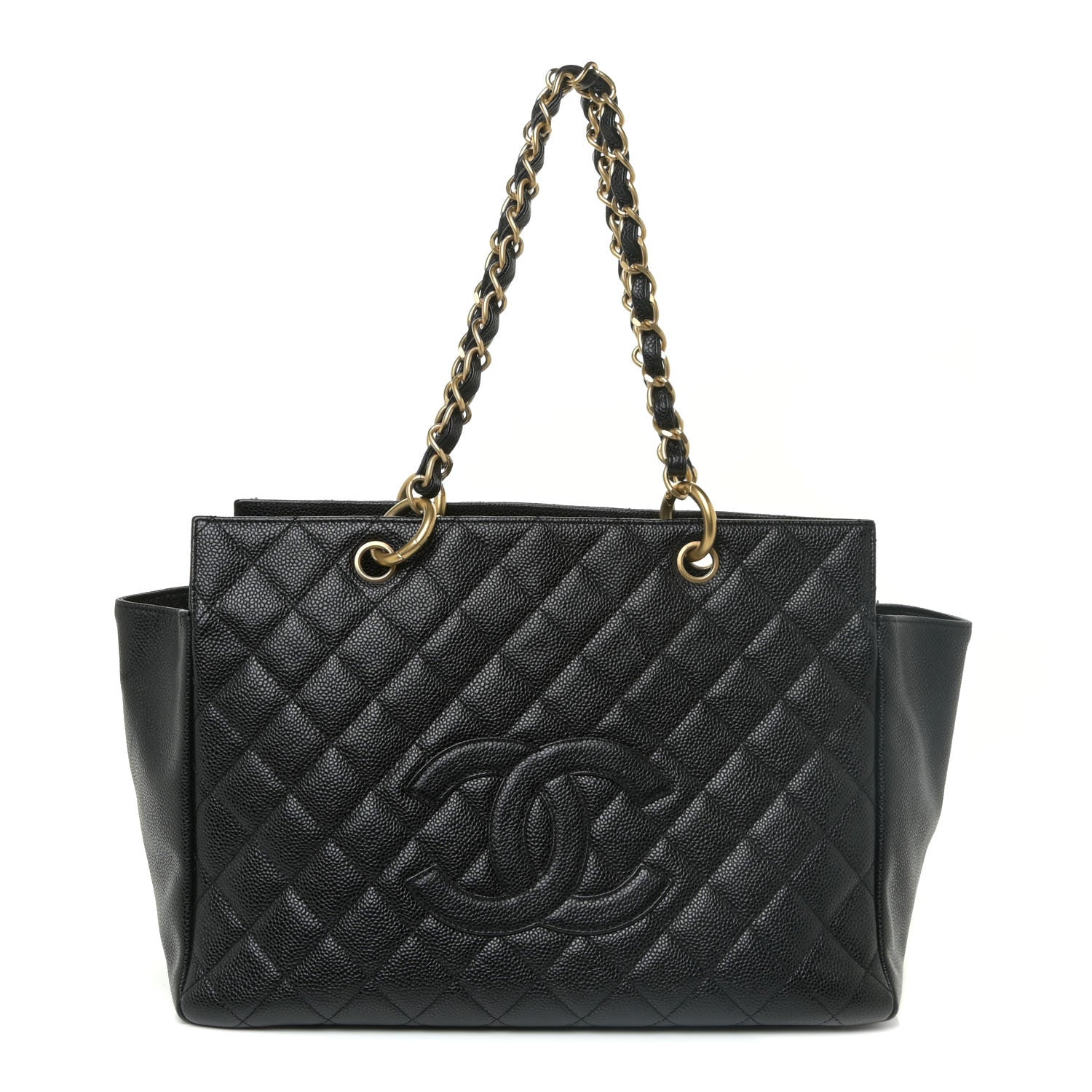 Chanel Caviar Quilted Grand Timeless Tote GTT Black 1 of 17