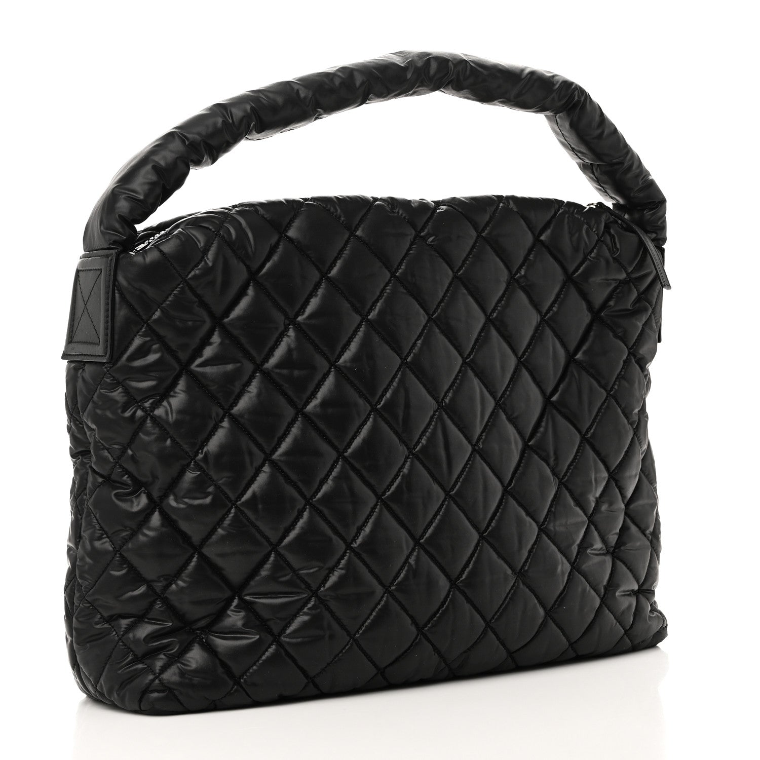 Chanel Nylon Quilted Coco Cocoon Hobo Black 3 of 11