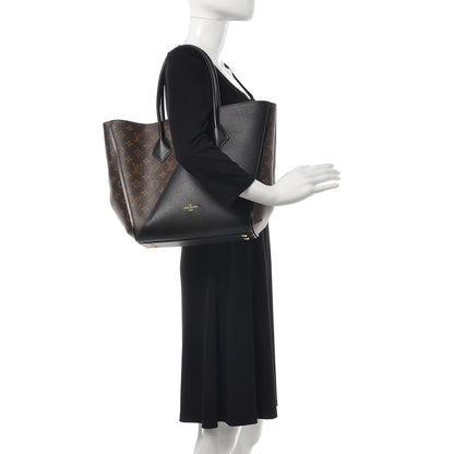 Louis Vuitton Calfskin Monogram Kimono Tote Black 2 of 6