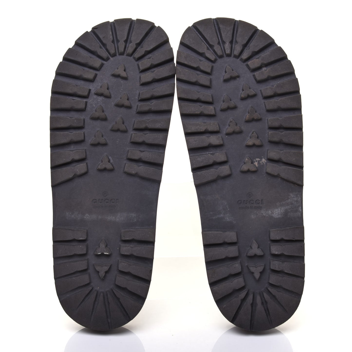 Rubber Web Mens Lug Sole Slide Sandals 10 Black Green Red