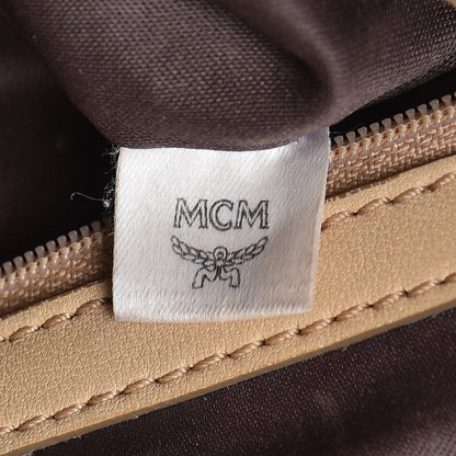 MCM Visetos Medium Essentials Shopper Tote Beige 10 of 28